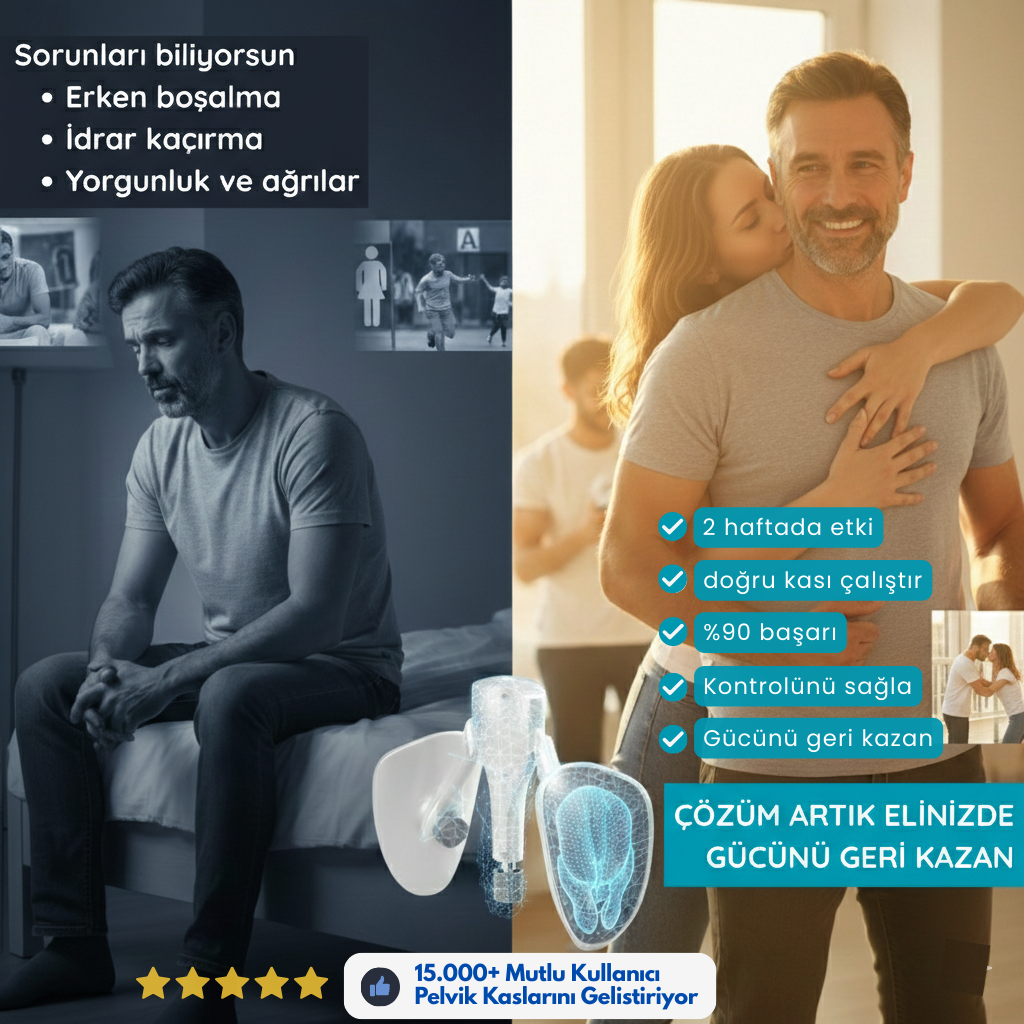 Pelvik egzersizi doğru kası çalıştırarak idrar kaçırma, erken boşalma iç bacak kaslarının geliştiriilmesi gibi birçok önemli problemi gidermede etkilidir.